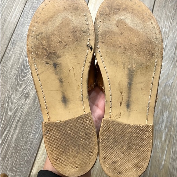 ICONIC Jack Rogers Jacks Flat Rose Gold Sandal - Picture 3 of 4